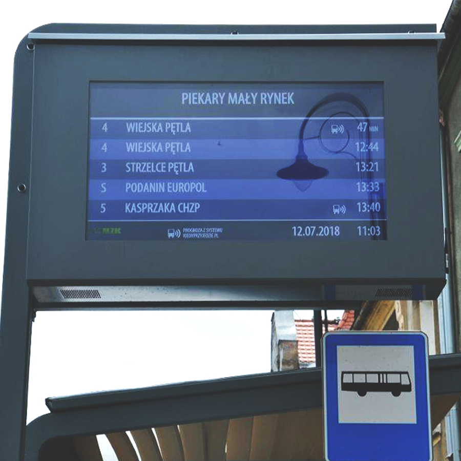 Chodzież – Przystanki_galeria1 Solix.pl - Digital Signage dla transportu publicznego, solix, Solix
