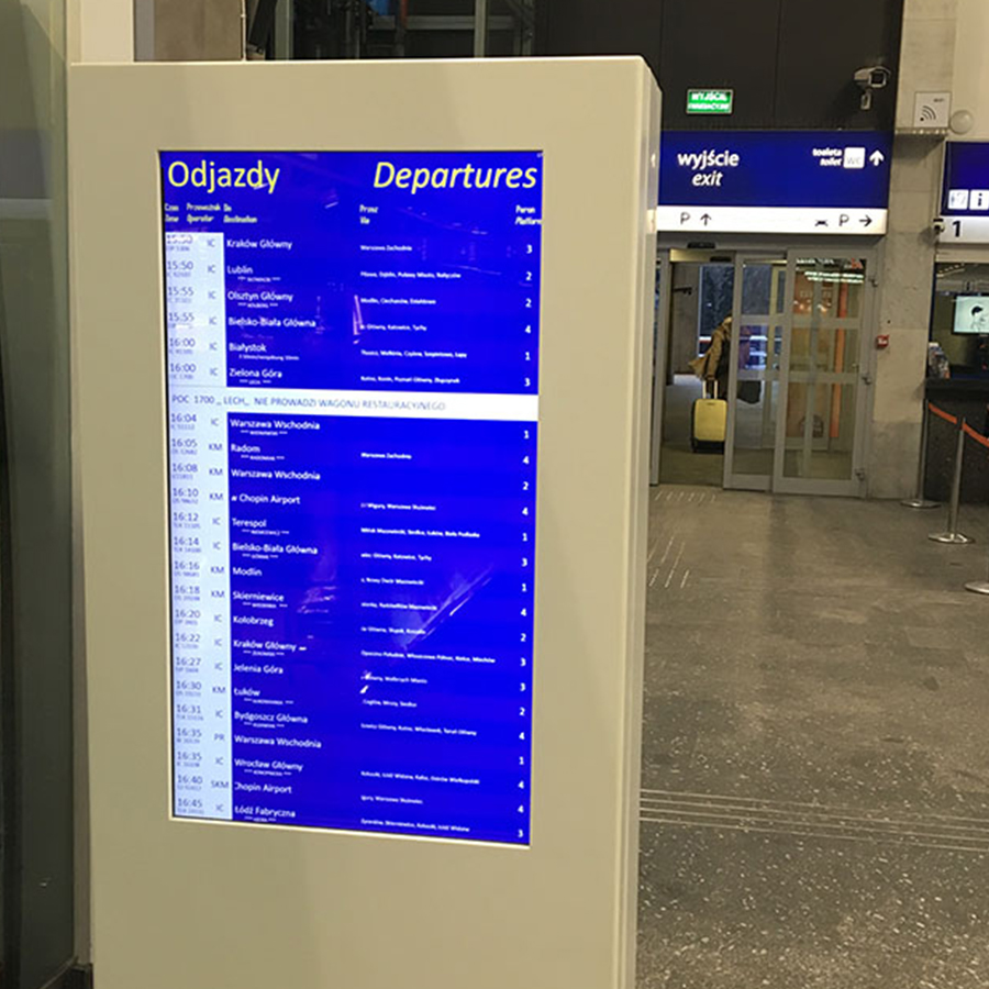 Dworzec Centralny_galeria1 Solix.pl - Digital Signage dla transportu publicznego, solix, Solix