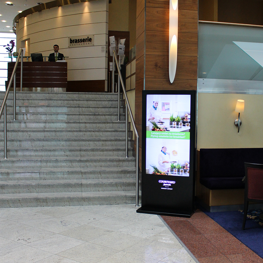 Hotel Cortyard by Mariott_galeria Solix.pl - Digital Signage dla hoteli, solix, Solix