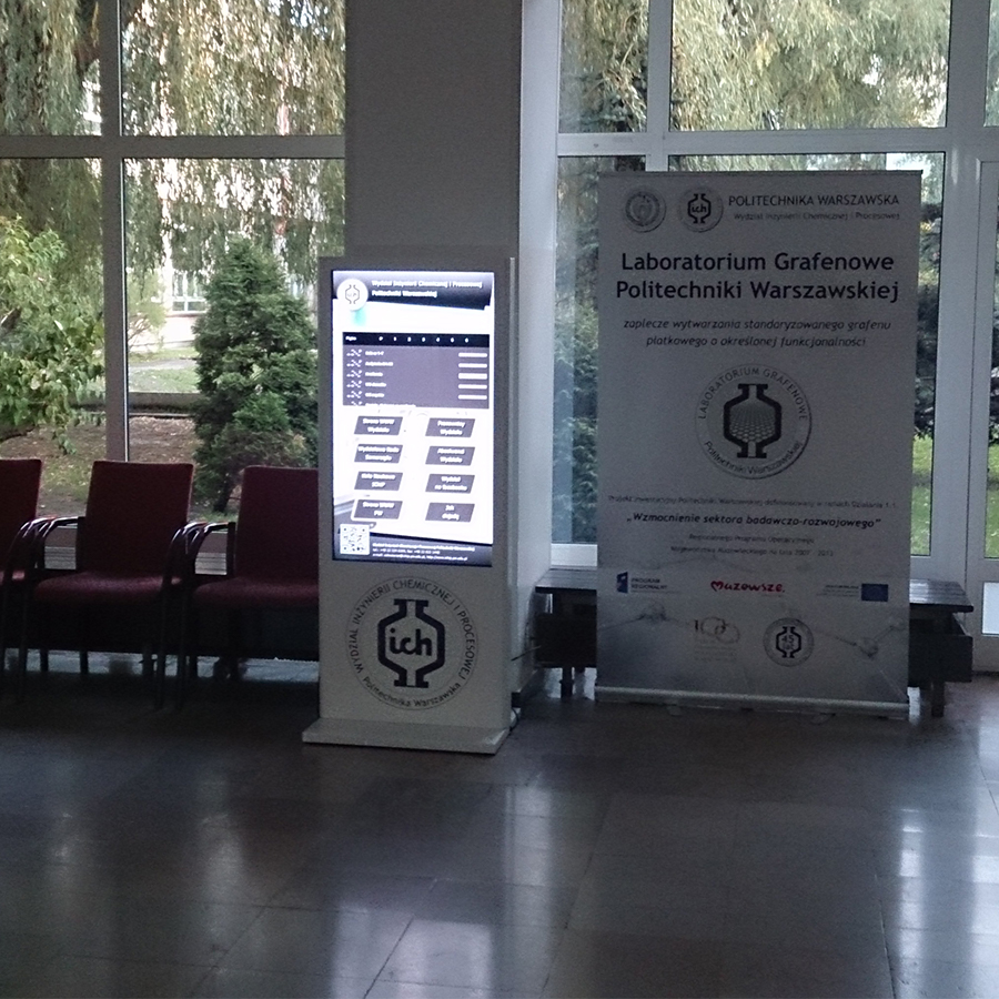 Politechnika Warszawska wydział Chemii_galeria1 Solix.pl - Digital Signage dla urzędów i banków, solix, Solix