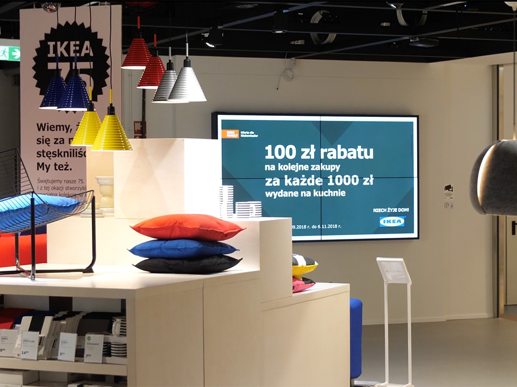 Solix.pl - monitory do sklepu - Ikea