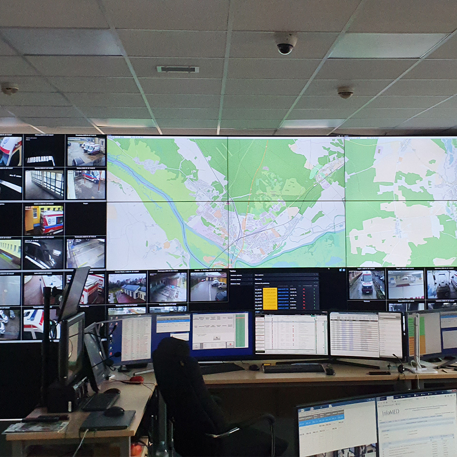 czk gorzow4 Solix.pl - control room, ściany wideo do centrum zarządzania ruchem - Centrum Zarządzania Kryzysowego