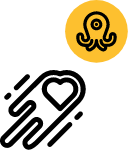 ikonka serduszko ośmiornica Solix.pl - Menuboard, solix, Solix