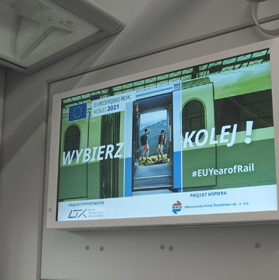 Warszawska kolej dojazdowa Solix.pl - Monitory w transporcie publicznym, solix, Solix